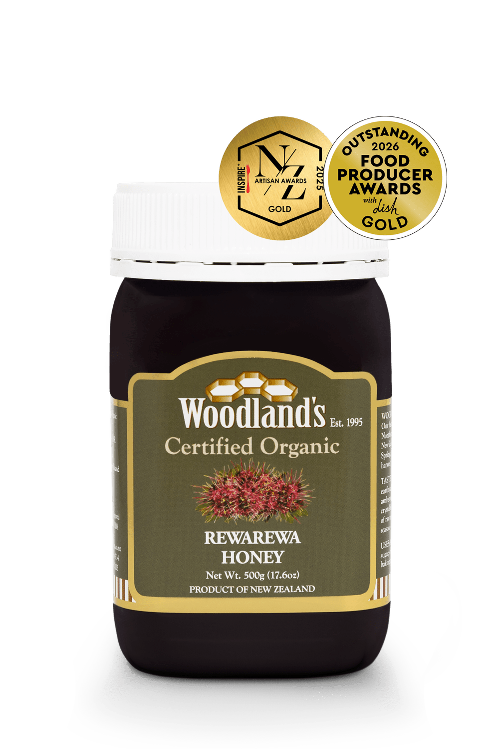 Organic Rewarewa Honey — Woodland's Honey | Certified Organic